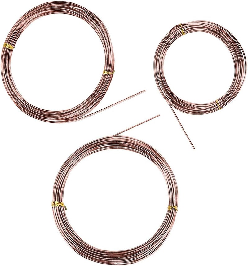 BEADNOVA Plant Training Wire 98 Feet Copper Bonsai Tree Aluminium Plant Wire for Training Indoor and Outdoor (Copper, 2mm, 30m) - Image 1